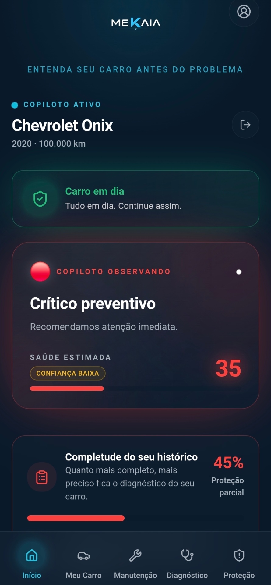 MEKAIA — Início
